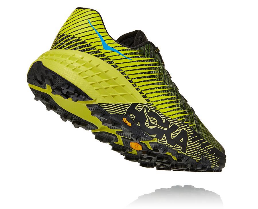 Hoka One One Trainers Mens Black/Green - Evo Speedgoat - 50682ROHM